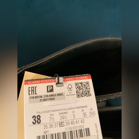 ZARA silver Glitter Heel Boots Silver CC Style NWT sold out! - Picture 7 of 9